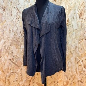 COS - Old Money - Dark Gray Button Cardigan - Academia - 100% Wool - Size S